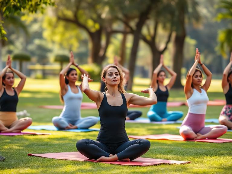 Outdoor Yoga in Adyar