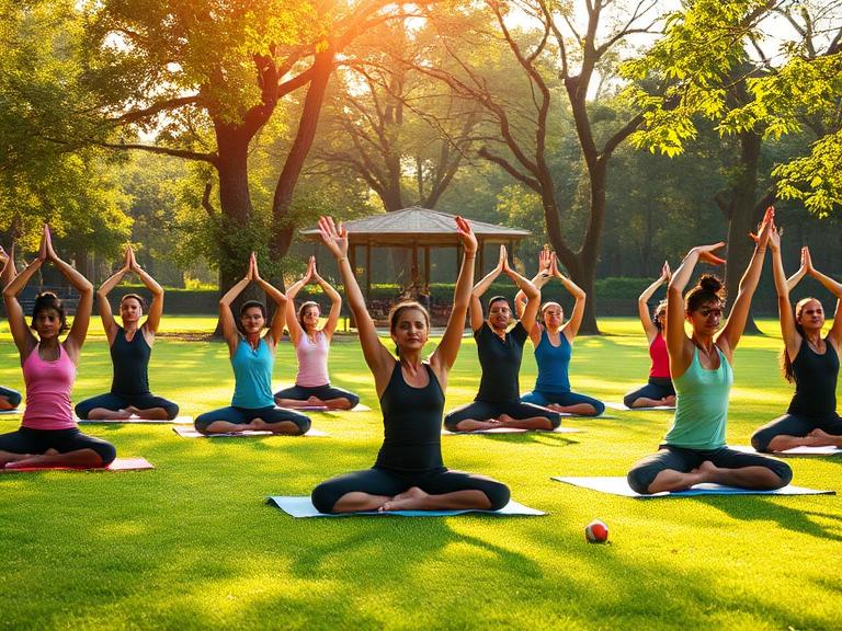 Outdoor Yoga in Adyar Chennai